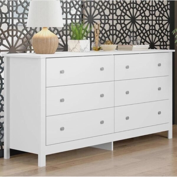 Cômoda Ditália 6 Gavetas DM-221 Branco