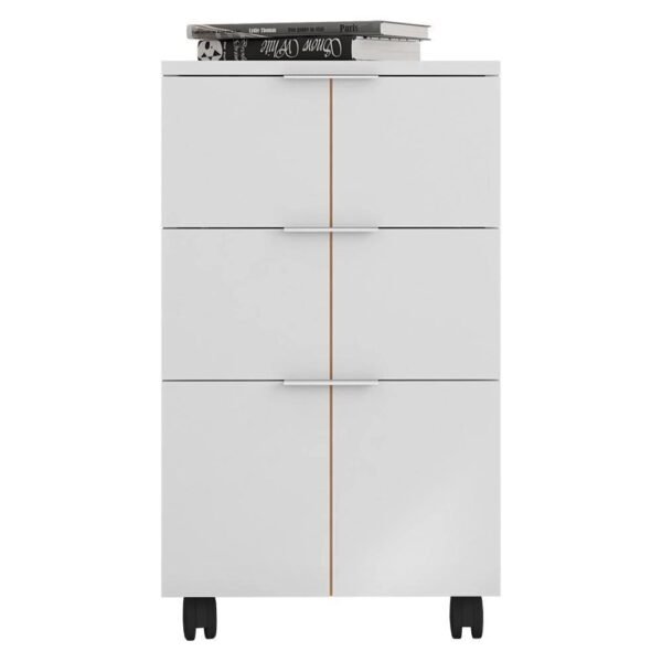 Gaveteiro Para Escritório Organizador Branco Cubic Caemmun
