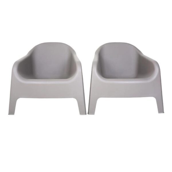 Kit 2 Poltronas Skarpo Cinza